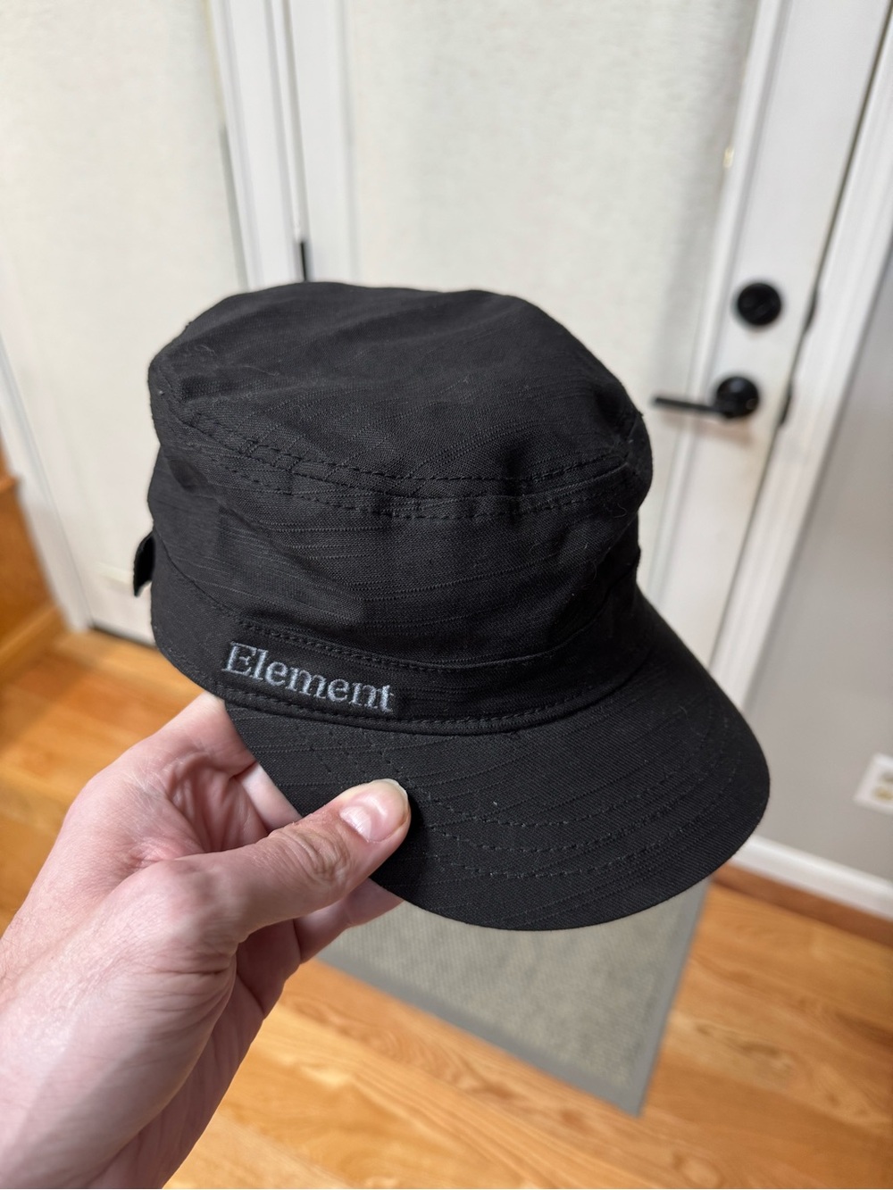 Y2K Element Skateboarding Men's Black Solid Army Cap Hat One Size Casual Style